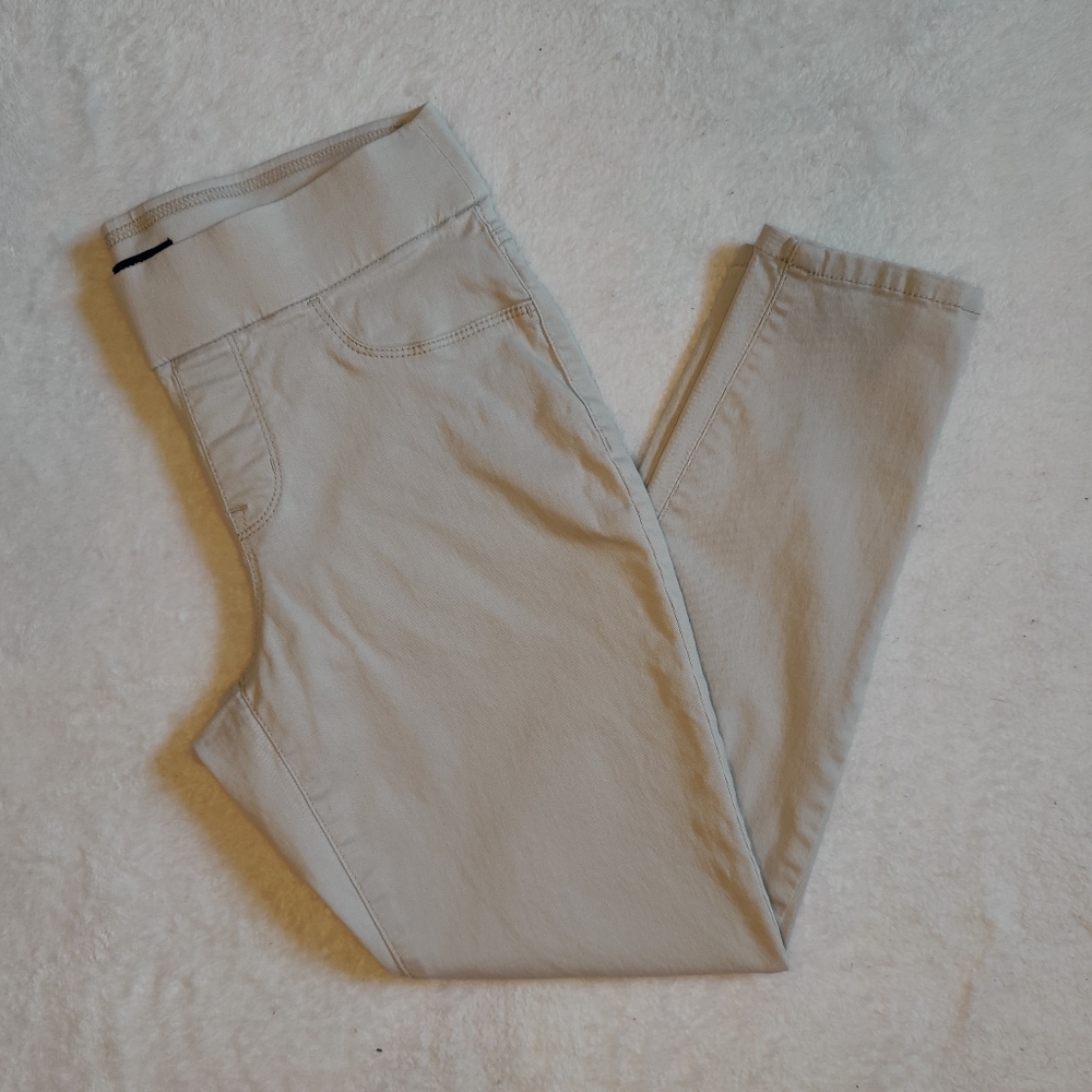 NINE WEST Heidi Missy Cream Pull On Skinny Crop Capri